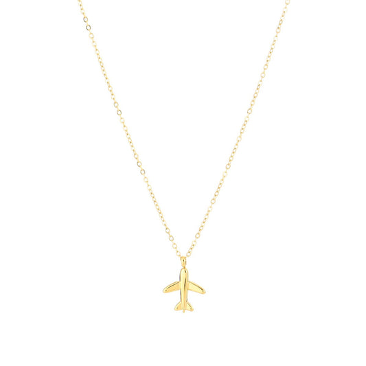 Vliegtuig ketting | Goud