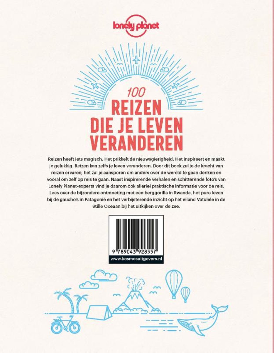 Lonely Planet | 100 Reizen die je leven veranderen