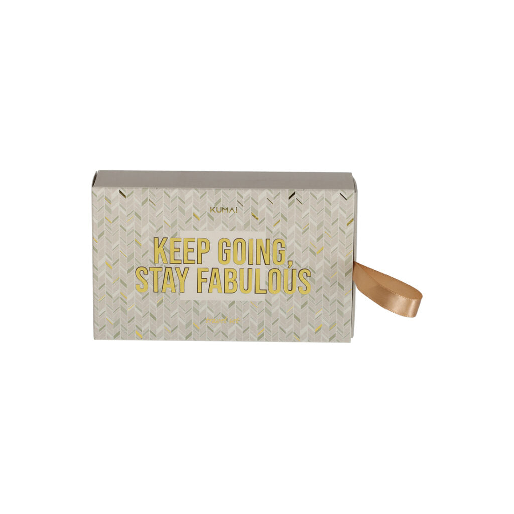 Reisset kadobox goud