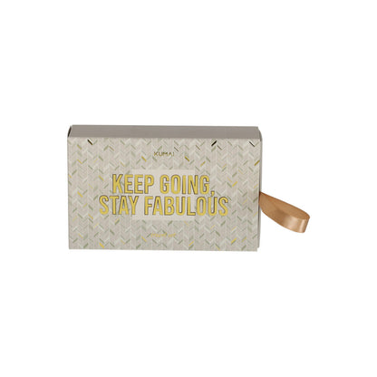 Reisset kadobox goud