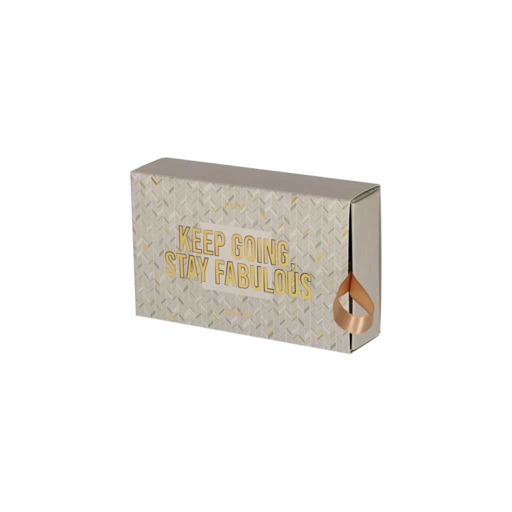 Reisset kadobox met quote