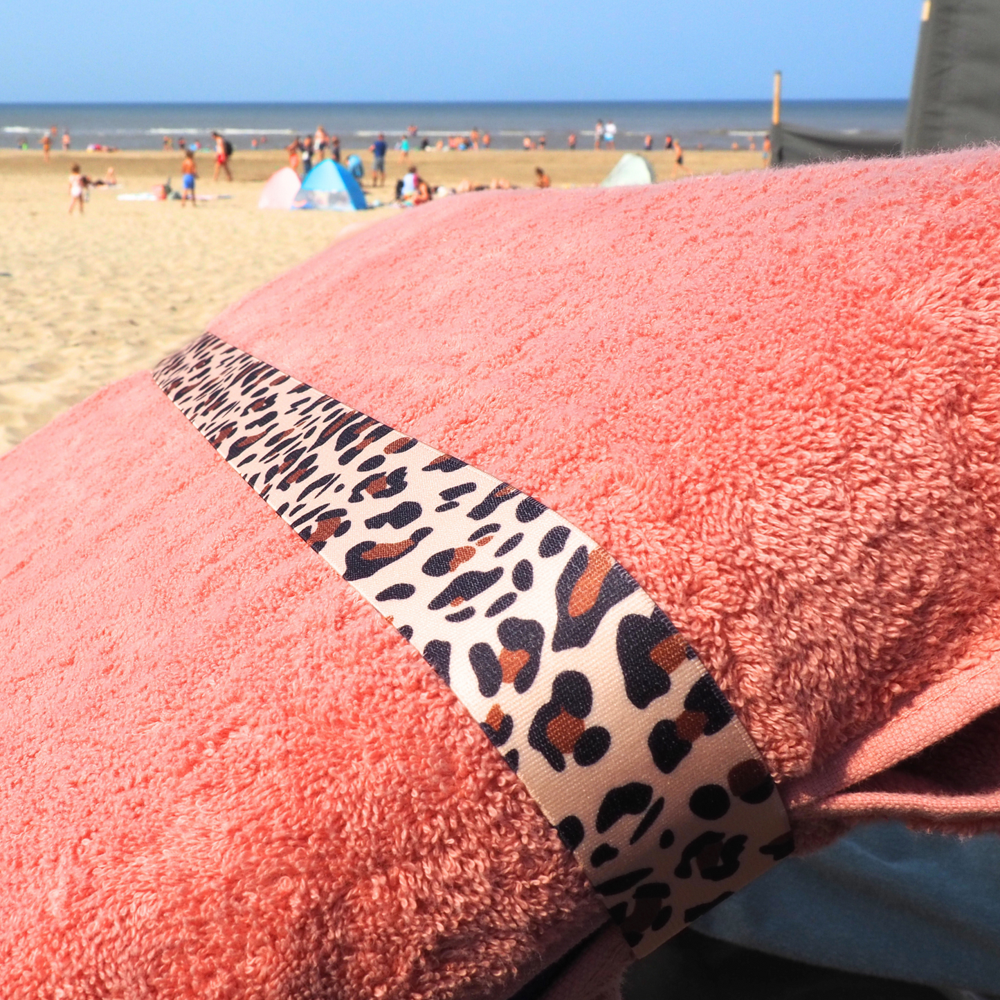 Handdoek elastiek | Luipaard