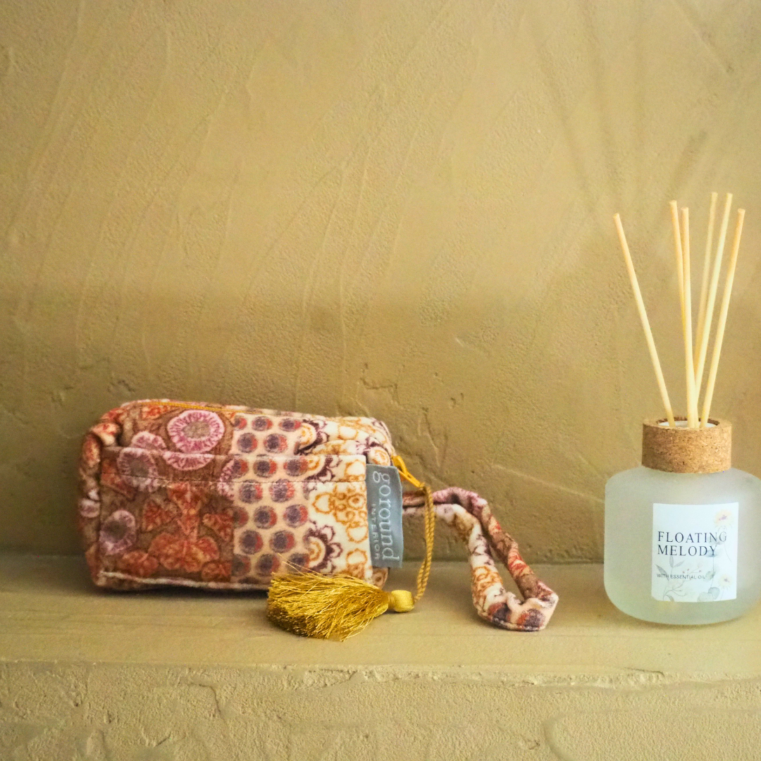 make-up tas vrolijke kleuren