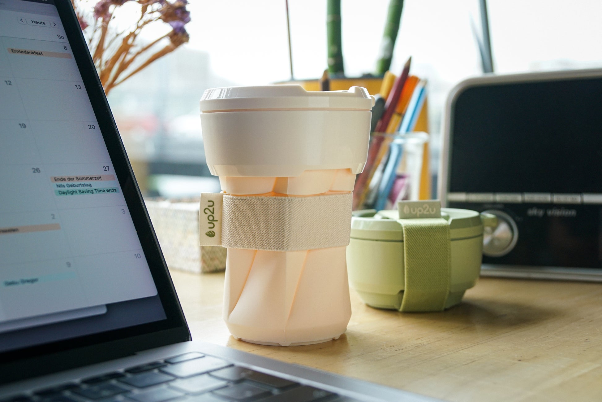 travelmug vanille in office