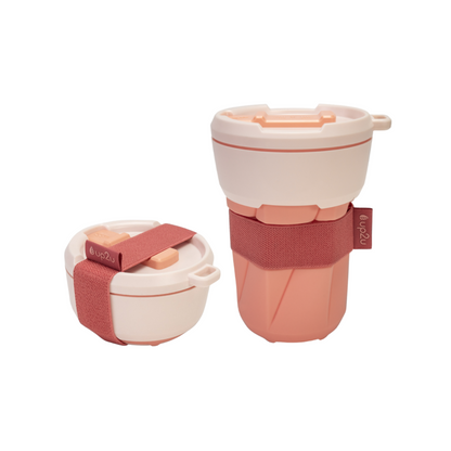opvouwbare koffiemok roze