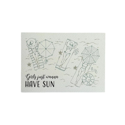 Wanna have sun | Wenskaart